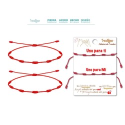 Pulsera 7 Nudos basica Duo (2 unidades) (P12)